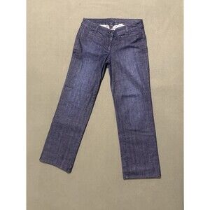 J.Crew City Fit Women’s Dark Wash Denim Pants Size 6 Straight Leg Cotton USA